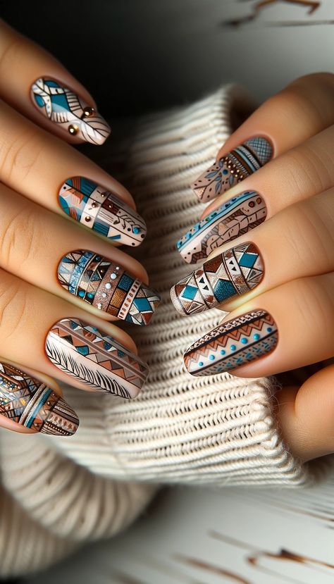 Mandala Nails, Boho Nails, Nails Yellow, Beauty Nails Design, Stylish Nails Designs, Her Nails, Nail Art Designs Diy, Elegant Nails, Dream Nails