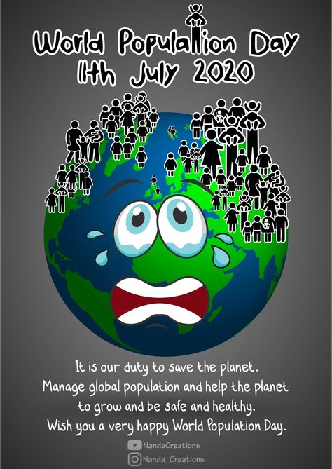 Over Population Poster, World Population Day Posters Drawing, World Population Day Poster Design, Family Planning Poster, World Population Day Posters, Earth Day Drawing Ideas, Save Earth Posters, Save Water Poster Drawing, Save Water Poster