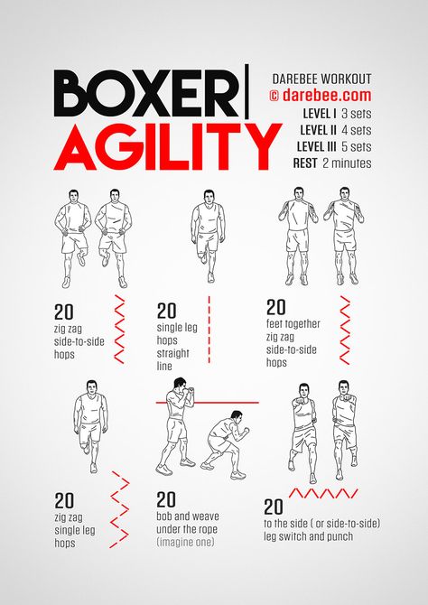 Boxer Agility Workout Concentration - Lower Body Darebee Workout, Boxer Workout, Boxing Workout Routine, Agility Workouts, Boxing Workouts, Fighter Workout, Boxing Training Workout, Boxing Techniques, Workout Man