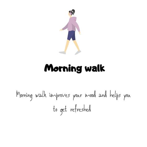 Morning walk helps you to forget all the problems and gets you refreshed. Morning Walk Quotes, Morning Walks Aesthetic, Exercise Affirmations, Routine Quotes, Walking Quotes, Vision Board Photos, Morning Walks, Full Hand Mehndi Designs, Morning Habits