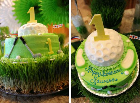 Golf Ball Smash Cake 1st Birthdays, Golf Themed Charcuterie Board, Golf Ball Smash Cake, Ball Smash Cake, Themed Charcuterie Board, Golf First Birthday, Golf Birthday Cakes, Themed Centerpieces, Golf Theme Party