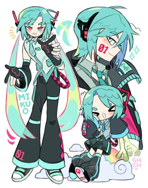 Sharpy🌱 en Twitter: "MIKUO🎧 love this trend #fanart https://t.co/Tgpr8AgcOS" / Twitter Genderbent Hatsune Miku, Male Miku Hatsune, Hatsune Miku Side Profile, Mesmerizer Fanart, Male Miku, Male Hair Drawing, Male Vocaloid, Hatsune Miku Fanart, Male Drawing