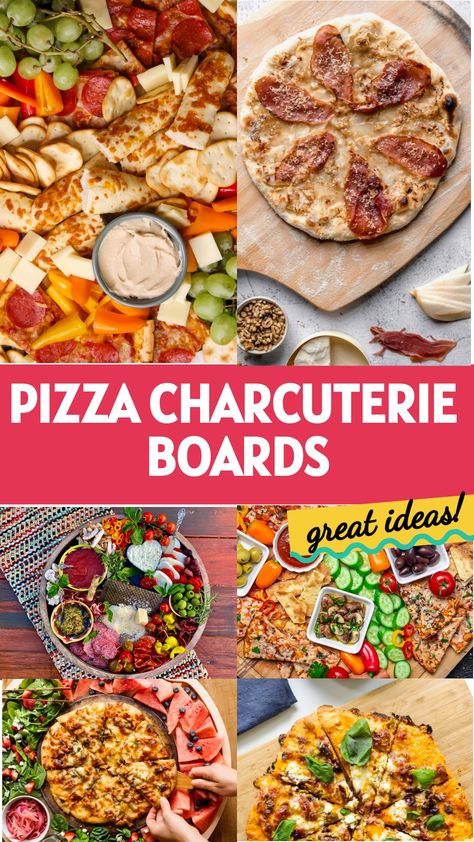 Looking to take your charcuterie board game to the next level? Why not try a delicious pizza charcuterie board! Get creative with toppings like pepperoni, olives, peppers, and more. Perfect for a fun party idea or a cozy night in. Check out these tasty pizza charcuterie board ideas that will sure to impress your guests! Pizza Charcuterie Board, Charcuterie Board Party Ideas, Board Party Ideas, Charcuterie Board Party, Pizza Sides, Barbecue Chicken Pizza, Creative Pizza, Unique Pizza, Charcuterie Board Ideas