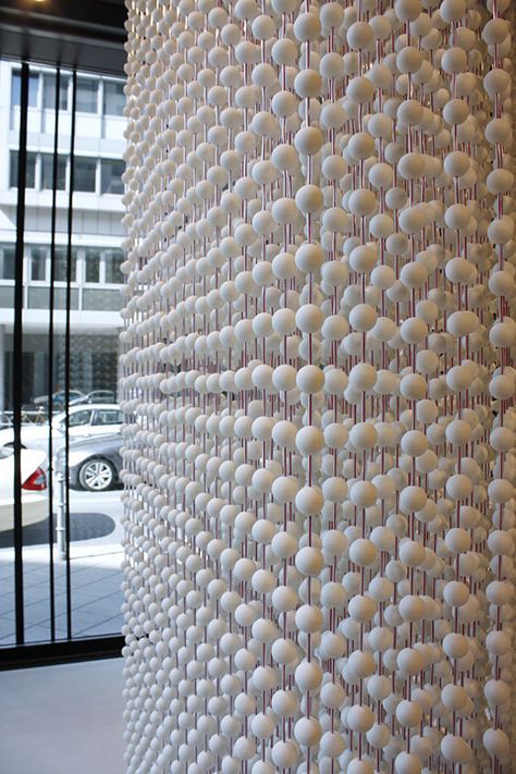 12.173 by Bernhardt + Partner Architekten, Darmstadt Golf Ball Wall Art, Golf Ball Wall, Business Office Decor, Angel S, Miami Gardens, Ping Pong Balls, Store Displays, Environmental Graphics, Inspiration Wall