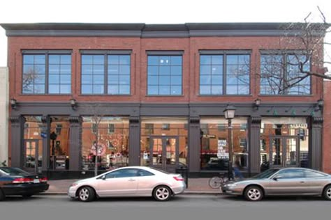 Main Street Buildings, Brick Apartment, Loft Windows, Retail Facade, Warehouse Home, Shop Facade, Storefront Design, Classic Building, Office Building Architecture