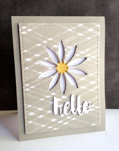 Daisy Cards, Hello Cards, Cricut Cards, Shrink Plastic, Stamping Up Cards, Card Patterns, Card Making Inspiration, Handmade Birthday Cards, Simon Says