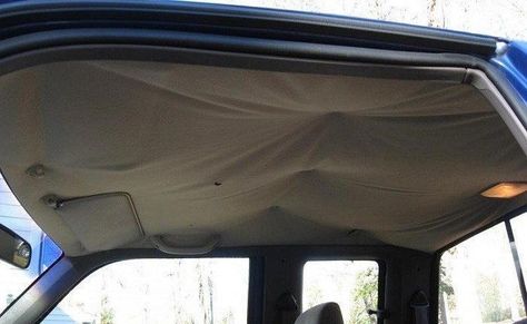 How To Fix Headliner In Car, Fix Headliner In Car, Diy Car Headliner Ideas, Headliner Ideas, Car Headliner Repair, Headliner Repair, Car Fabric, Car Comfort, Fabric Ceiling