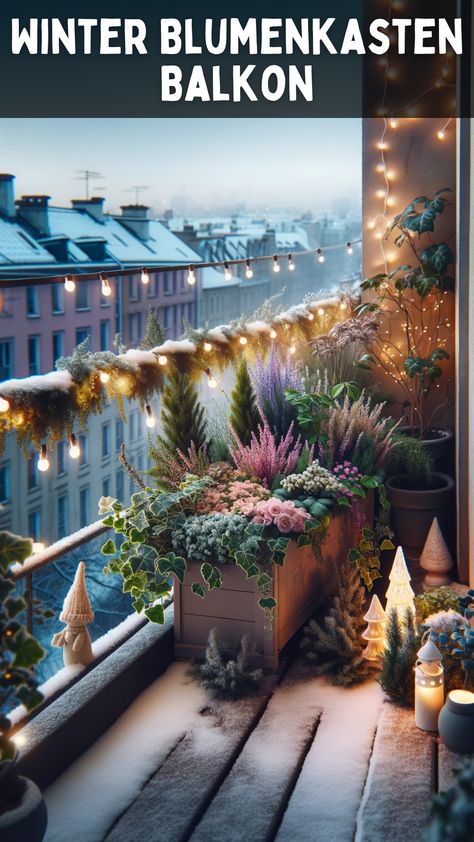 Winterblumenkästen auf dem Balkon sind nicht nur ein Trend, sondern eine Möglichkeit, auch in der kalten Jahreszeit Farbe und Leben in Ihren Außenbereich zu bringen. In diesem umfassenden Leitfaden entdecken wir die besten Möglichkeiten, Ihren Balkon in ein winterliches Paradies zu verwandeln. 🌺🌿 Die Kunst des Winterblumenkastens 🌼 Das Anlegen eines Winterblumenkastens auf dem Balkon Balkon Winter, Winter Balkon, Winter Balcony, Balcony, Merry Christmas, Christmas, Quick Saves