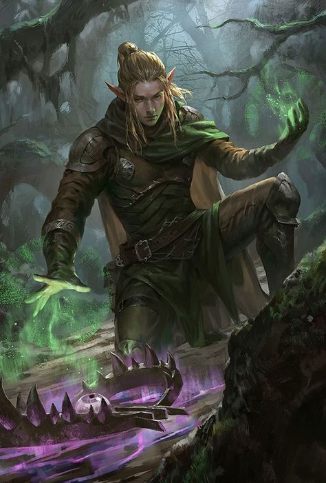 Elf Ranger, Dnd Elves, Male Elf, Elf Warrior, Elf Characters, Elf Druid, Elves Fantasy, Elf Art, Heroic Fantasy