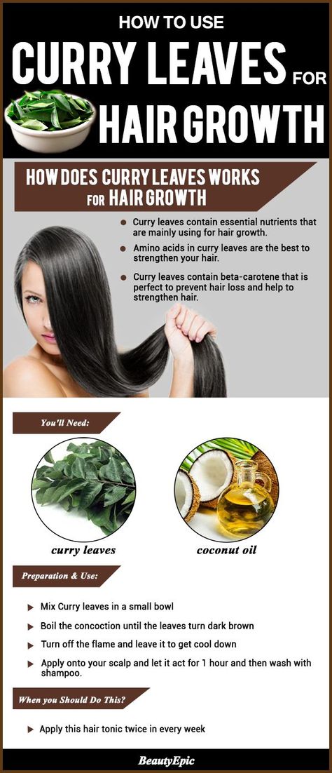 Healthy Hair Care Curry Leaves Oil For Hair Growth, Fall Curry, Curry Leaves For Hair Growth, Indian Hair Growth Secrets, Longer Hair Growth, Hair Facts, Thick Hair Remedies, Thick Hair Growth, Stop Hair Breakage