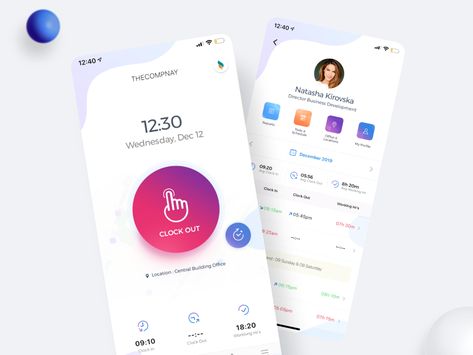 Attendance App Ui Design, Attendance App, Mobile Ui Design Inspiration, Attendance Register, Attendance Tracker, Tracking App, Dashboard Ui, Mobile Ui Design, Web Ui Design