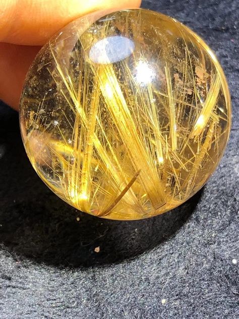 1.34"Rare Clear Flower Golden Rutilated Quartz Sphere/Rainbow Rutilated Quartz sphere/Rutilated Crystal Ball-34 mm by ElfOfStones on Etsy Golden Quartz, Golden Rutilated Quartz, Gold Aesthetic, Crystal Shapes, Quartz Sphere, Crystal Sphere, Rutilated Quartz, Crystal Ball, Carving