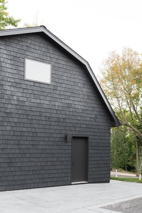 The 5 Best Black Paint Colors - Studio McGee Black Paint Colors, Waterfront House, Black Paint Color, Vertical Siding, Nice House, Exterior Paint Color, House Studio, Empty Nest, Dark Walls