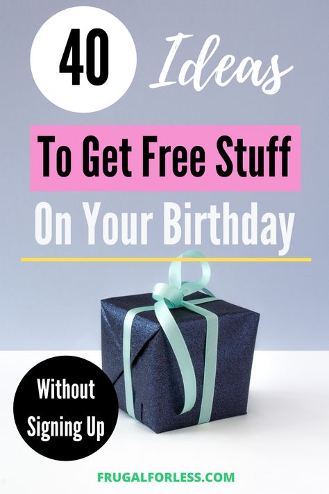 First of all – happy birthday! Or soon to be birthday! Birthdays are very special days that should be recognized. That’s why many companies offer free stuff on your birthday without signing up! Birthday Freebies Without Signing Up, Free Books By Mail, Free On Your Birthday, Freebies On Your Birthday, Free Coupons By Mail, Freebie Websites, Free Birthday Gifts, Get Free Stuff Online, The Penny Hoarder