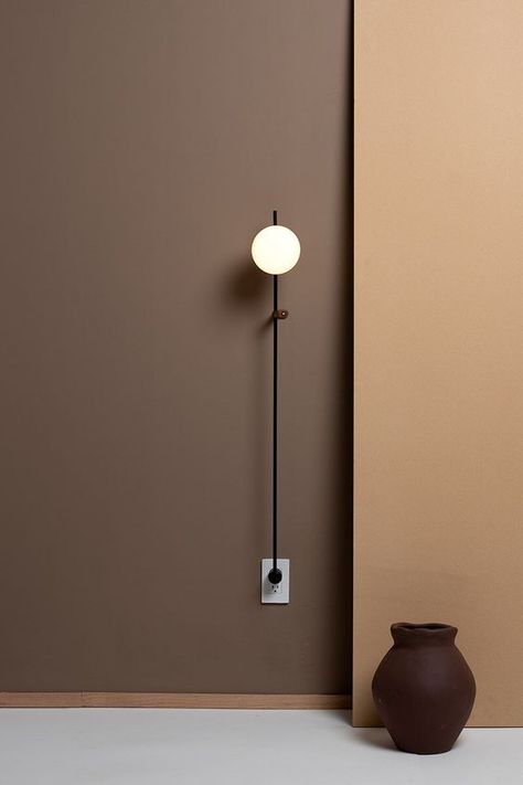 Wall Color Catalog, House Interior Colors Ideas, Interior Color Ideas, Brown Interior Design, Ruangan Studio, Light Brown Color, Design Lamp, Brown Interior, Glass Diffuser