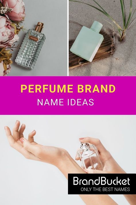 This curated and catchy list of perfume brand name ideas will give you the inspiration you need to get started with your own perfume business. Check out these perfume brand name ideas! perfume brand name ideas, perfume brand name, perfume brand name card, brand name ideas for perfume, unique perfume brand name, brand name for perfume, names for perfume brand, name of perfume brand, creative perfume brand name Perfume Business Name Ideas, Perfume Brand Name Ideas, Perfume Names Ideas, Find A Business Name, Store Names Ideas, Perfume Business, Brand Name Ideas, Perfume Names, Unique Business Names