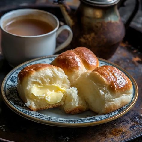 Bun Maska is a beloved Indian tea-time snack that beautifully combines the soft, buttery richness of a bun with the sweet and creamy delight of butter. This charming and indulgent treat has a nostalgic appeal and is often enjoyed with a cup of hot tea or coffee. Bun Maska is popular in cafes, bakeries, and households across India, where it is cherished as a simple yet satisfying snack. Tea And Snacks Indian, Bun Maska, Indian Bakery, Coffee Bun, Bread Photography, Indian Fast Food, Cream Bun, Butter Tea, Bread Rolls Recipe