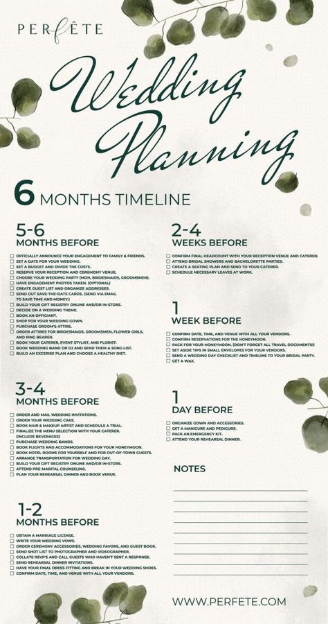 A 6 month wedding planning timeline for brides-to-be with key dates and milestones to plan your special day. 8 Month Wedding Timeline, 8 Month Engagement Timeline, 5 Month Engagement Timeline, 10 Month Wedding Planning Timeline, 4 Month Wedding Planning Timeline, Wedding Planning 6 Month Timeline, Planning A Wedding In 6 Months, 8 Month Wedding Planning Timeline, Wedding Checklist 6 Months