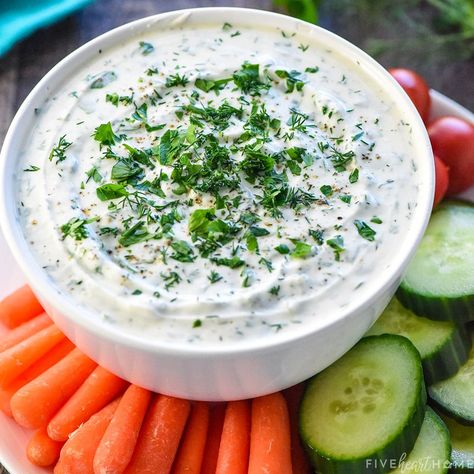 Greek Yogurt Dip is an all-natural, creamy, flavorful dip loaded with non-fat Greek yogurt and fresh herbs for a healthy way to enjoy fresh veggies! Healthy Greek Yogurt Dip, Greek Yogurt Veggie Dip, Yogurt Dips, Veggie Dip Recipe, Greek Yogurt Dip, Make Greek Yogurt, Greek Yogurt Dips, Vegetable Dips, Vegetable Dip