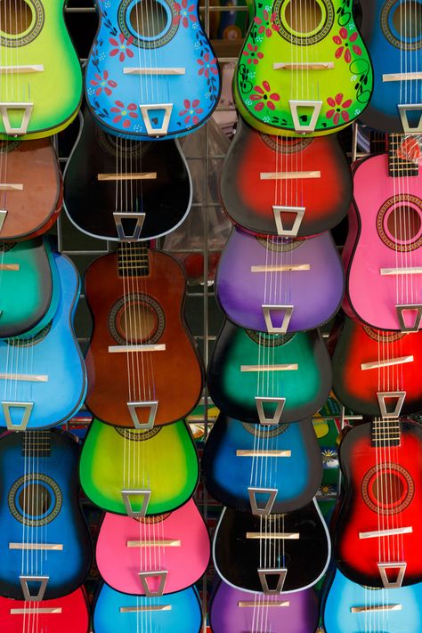 Guitars For Sale, Guitar Art, Live Colorfully, Jena, Cool Guitar, Over The Rainbow, Happy Colors, World Of Color, Color Of Life