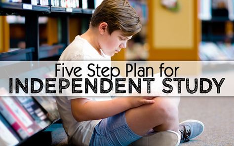 Five Steps for Planning an Independent Study for Your Homeschooler Independent Study Projects, Independent Study, Study Project, Christian Motherhood, Homeschool Elementary, Organization Planning, Encouragement, Education, How To Plan