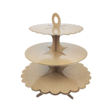 usd 3.99 for 3 Tier Cake Stand Paper Display Dessert Tower Holder Party Supplies Brown Cupcakes, Cupcakes Tower, Paper Cupcake Stand, Cardboard Cake Stand, Cardboard Cupcake Stand, 3 Tier Cupcake Stand, Multi Layer Cake, Cupcake Tier, Cupcake Display Stand