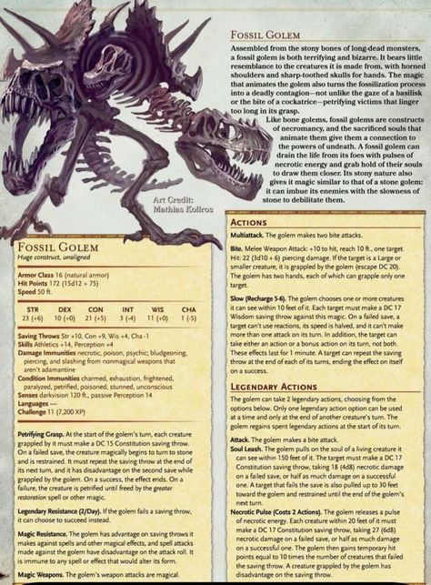 Dinosaurs Dnd 5e, Dnd Monsters Concept Art, Dnd Tree Monster, Undead Stat Block, Dnd Low Level Monster, Aracokra Dnd Art, Dungeons And Dragons Creatures, Dungeons And Dragons Homebrew Monsters, Dnd Monster Ideas