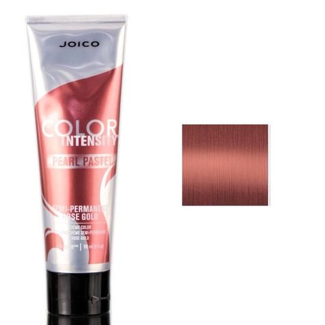 Joico - Joico Hair Color Hair Color Intensity Metallic Semi Permanent Creme Color Pastel: Rose Gold - Walmart.com - Walmart.com Metallic Hair Dye, Joico Color Intensity, Joico Hair Color, Joico Color, Kukui Nut, Hair Due, Temporary Hair Color, How To Lighten Hair, Permanent Hair Dye