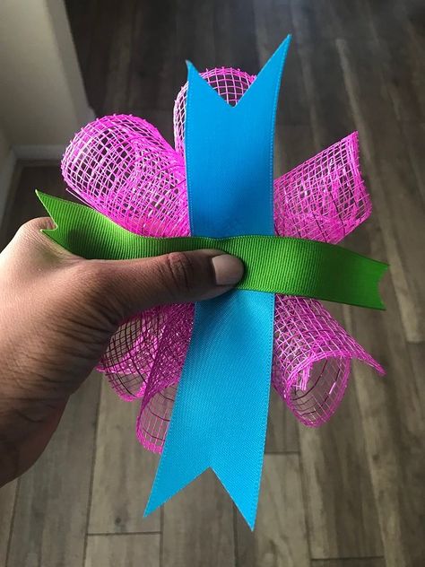 Ribbon flower tutorial