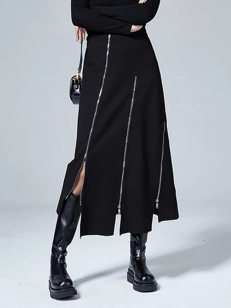 Bottoms Body Skirt, Winter Typ, Oc Aesthetic, Work Outfit Ideas, Lantern Sleeve Dress, Sleeveless Short Dress, Leisure Fashion, Long Shirt Dress, Winter Dress