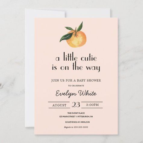 Twin Baby Shower Theme, Cutie Is On The Way, Twins Baby Shower Invitations, Baby Shower Wording, Baby Sprinkle Invitations, Twin Shower, Sprinkle Invitations, Baby Favors, Baby Shower Invitation Cards