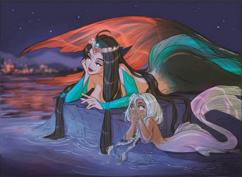 Mermaid Digital Art, Mermaid Fanart, Siren Oc, Mermaid Oc, Two Mermaids, Pirate Mermaid, Greek Goddess Art, Anime Mermaid, Mermaid Artwork