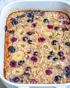 Baked Overnight Oats Recipe, Clean Eating Recipes Breakfast, Eggless Breakfast Ideas, Baked Protein Oats, Veggie Prep, Clean Eating Baking, Bake Oatmeal, Protein Oats, Clean Breakfast