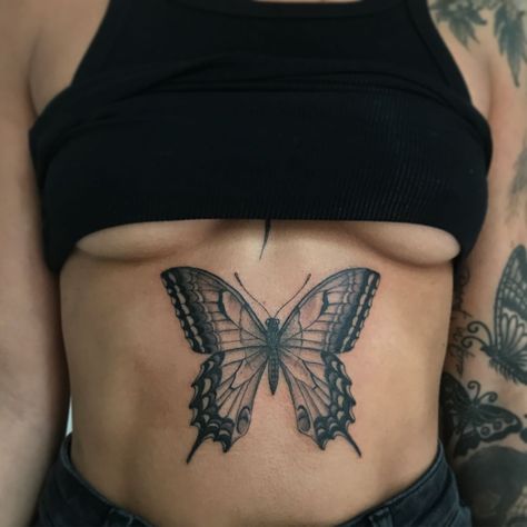 Butterfly Stomach Tattoo, Girl Stomach Tattoos, Butterfly Stomach, Lower Stomach Tattoos, Tummy Tattoo, Stomach Tattoos Women, Stomach Tattoo, Belly Tattoos, Belly Tattoo