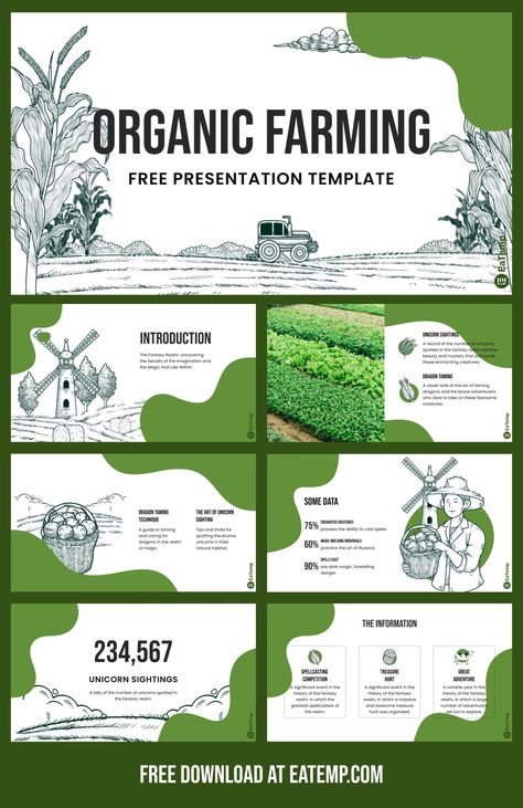 Organic Farming PPT Presentation Template - Free PowerPoint Templates, Google Slides, Figma Deck And Resume Agriculture Powerpoint Template, Agriculture Presentation Design, Powerpoint Background Templates, Nature Presentation, Free Ppt Template, Presentation Slides Design, Powerpoint Layout, Presentation Design Layout, Slides Design