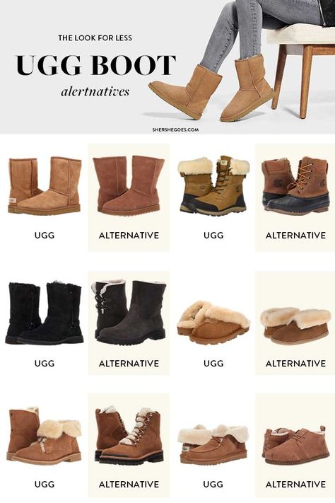 UGG-boots-look-for-less Brand Name Boots, Winter Boots Uggs, Uggs Waterproof Boots, Ugh Boots Outfit Winter, Short Ugg Boots Outfit, Ugg Alternative, Ugg Like Boots, Ugg Boots Outfit Winter, Character Photography