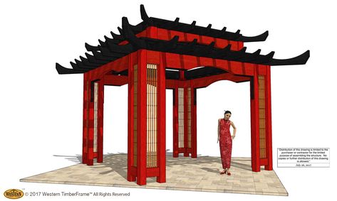 Asian Chinese Pergola Shelters Japanese Pergola, Pergola Decorations, White Pergola, Timber Pergola, Exterior Window, Backyard Shade, Pergola Swing, Pergola Attached To House, Wooden Pergola