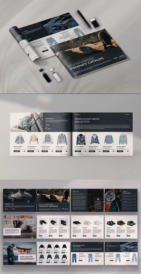 Multipurpose Catalog Brochure Template InDesign INDD - 32 pages Wholesale Catalog, Catalog Design, Brochure Design Template, Print Templates, Brochure Design, Brochure Template, Magazine, Design