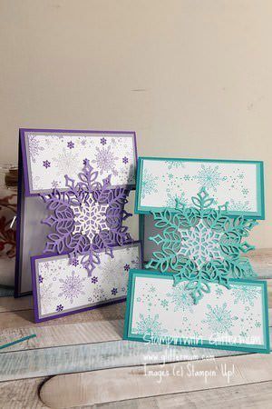 Winter Karten, Stampin Up Weihnachten, Acetate Cards, Snowflake Cards, Beautiful Christmas Cards, Homemade Christmas Cards, Stampin Up Christmas Cards, Christmas Card Crafts, Handmade Kids