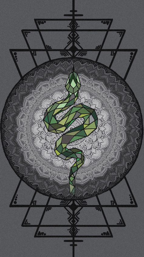 Snake Slytherin, Slytherin Snake Drawing, Snake Slithering, Slytherin Symbol, House Slytherin, Slytherin Flowers, Slytherin Wallpaper Iphone, Aesthetic Slytherin Wallpaper, Slytherin Drawing Art