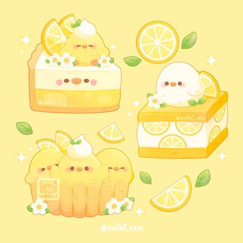 Who wants some lemony desserts? 😎🍋 I’m a big fan of lemon desserts / anything citrusy in general 😌 Are you?? — For the citrus squeeze pr… | Instagram Lemon Food Art, Cute Food Drawings Kawaii, Yellow Anime, Lemon Drawing, Inspirational Digital Art, Food Drawings, Lemon Art, Spirit Animal Art, Cute Food Drawings