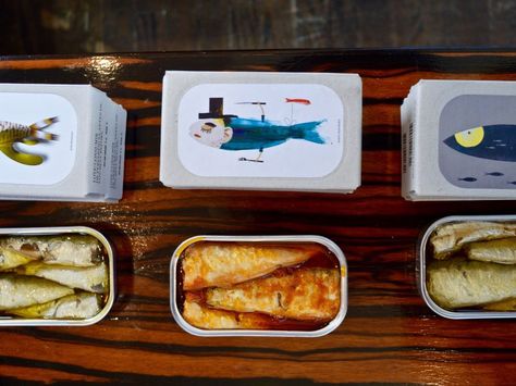 How to Serve Tinned Seafood, the Perfect Party Food | Serve tinned mackerel, sardines, squid and cockles with all the properaccoutrements. ... Smoked Oysters, Canned Seafood, Tinned Fish, Mackerel Recipes, Canned Tuna, Steamed Fish, Fennel Salad, Striped Bass, Party Food Appetizers