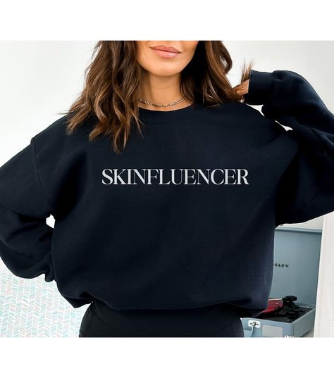 Esthetician Sweatshirt Gift Idea Personalized Skinfluencer Shirt Spa Logo Shirt Custom Esthetician Sweatshirt For Licensed Esthetician Tee Esthetician Sweatshirt, Esthetician Gifts Ideas, Esthetics Business, Spa Logo Design, Esthetician Gifts, Licensed Esthetician, Skin Care Business, Spa Logo, Beauty Influencer