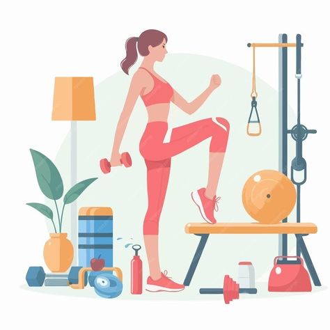 A cartoon of a woman doing fitness exercise | Premium AI-generated vector Exercise Cartoon, Clipart Free, Free Business Card Mockup, Thai Style, Business Card Maker, Flyer Maker, Poster Maker, Presentation Template Free, Poster Invitation