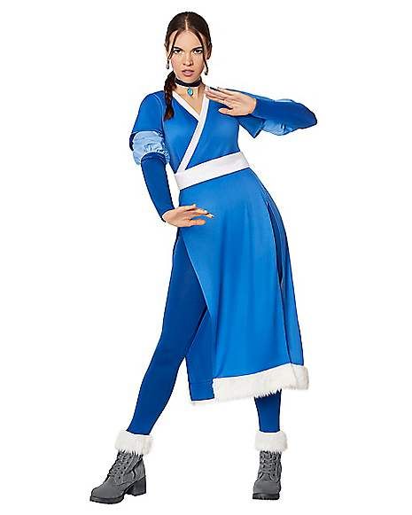 Katara Costume Diy, Katara Halloween Costume, Avatar The Last Airbender Costumes, Katara Outfit, Atla Cosplay, Atla Party, Katara Costume, Bender Costume, Katara Cosplay