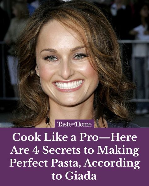 If you feel your pasta sometimes tastes a little off, or aren’t even sure what a good pasta should taste like, Giada has your back with these tips! 🔗 Click the link in our bio to learn more. ⁠ ⁠ ⁠ ⁠ #giada #giadadelaurentiis #cookingtips #cookinghacks #pasta #pastadinner #tasteofhome Good Pasta, Giada De Laurentiis, Perfect Pasta, Taste Of Home, Your Back, Cooking Tips, Click The Link, To Learn, How Are You Feeling