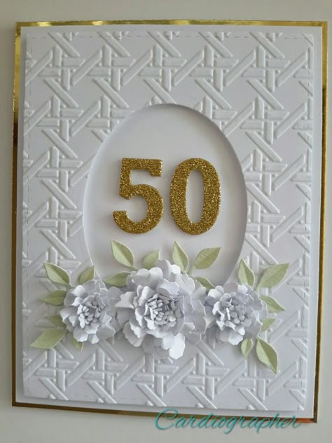 Golden Wedding Anniversary Cards Handmade, Golden Wedding Anniversary Cards Diy, 50th Anniversary Cards Handmade Diy, 60th Anniversary Card Ideas, 50th Wedding Anniversary Card Ideas, 50th Anniversary Cards Handmade, 50th Birthday Card Ideas, Golden Wedding Anniversary Cards, 50th Wedding Anniversary Cards