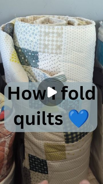 Folding A Quilt For Storage, How To Fold A Quilt For Gift, Folding Quilts For Storage, How To Roll A Blanket, How To Fold A Quilt, Folding Comforters For Storage, Fold Blankets To Save Space, How To Fold Blankets To Save Space, How To Fold A Blanket