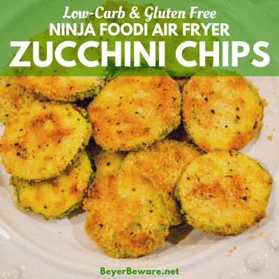 Low-Carb Air Fryer Parmesan Zucchini Chips Air Fryer Parmesan Zucchini, Air Fryer Zucchini Chips, Food Air Fryer, Vegan Zucchini Recipes, Parmesan Zucchini Chips, Zucchini Chips Recipe, Air Fryer Zucchini, Yellow Squash Recipes, Air Fryer Cooking Times