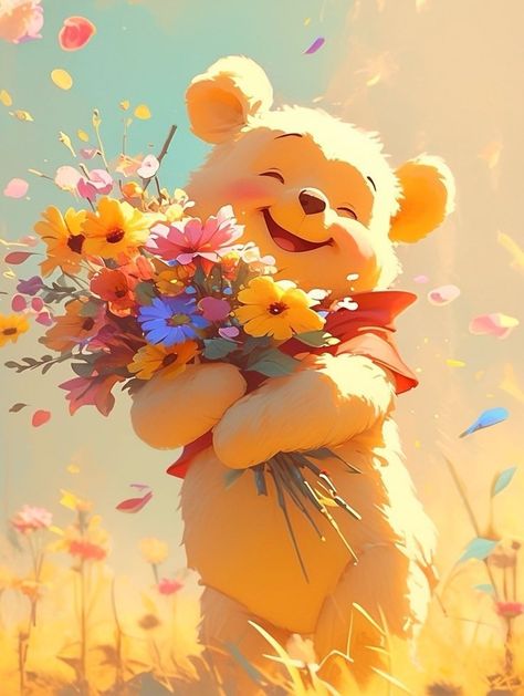 Ge Aldrig Upp, ليلو وستيتش, Wallpaper Backgrounds Aesthetic, Winnie The Pooh Pictures, Cute Winnie The Pooh, Wallpaper Disney, Backgrounds Aesthetic, Winnie The Pooh Friends, Pinturas Disney